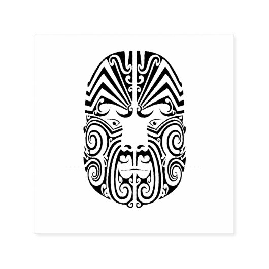 Tribal Tattoo Face Permastempel (Design)