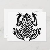 Tribal Tattoo Frog Postkarte (Vorne/Hinten)