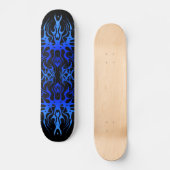 Tribal Tattoo Heart Arteria blau schwarz Skateboard (Vorderseite)