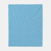 Tribal Tattoo Manatees Ocean Blue Fleecedecke (Vorderseite)