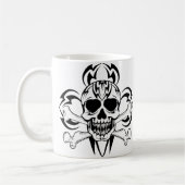 Tribal Tattoo Skull Kaffeetasse (Links)