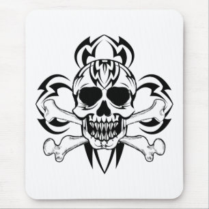 Tribal Tattoo Skull Mousepad