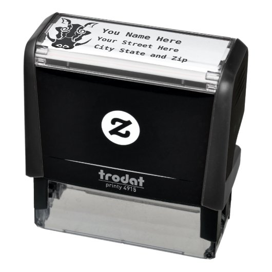 Tribal Tattoo Style Boar Head Rücksendeadresse Permastempel (Produkt)