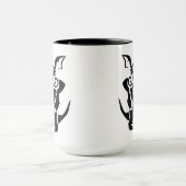 Tribal Tattoo Style Boar Head Tasse (Zentrum)