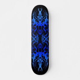 Tribal Tattoo Valentine Heart - Blau Skateboard