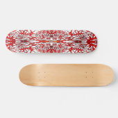 Tribal Tattoo Valentine Herz - rot Skateboard (Horizontal)