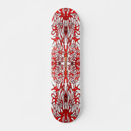 Tribal Tattoo Valentine Herz - rot Skateboard