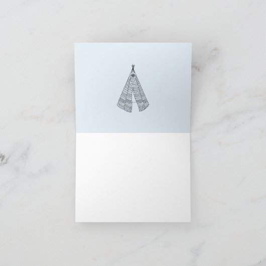 Tribal TeepeeBaby-Dusche Vielen Dank Hinweis Dankeskarte (Innenseite)