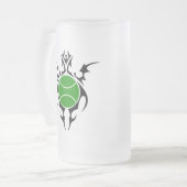 Tribal-Tennis Mattglas Bierglas (Vorderseite Links)