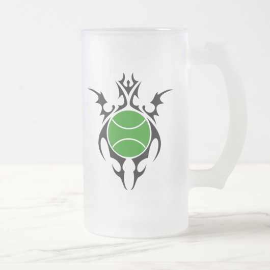 Tribal-Tennis Mattglas Bierglas (Rechts)