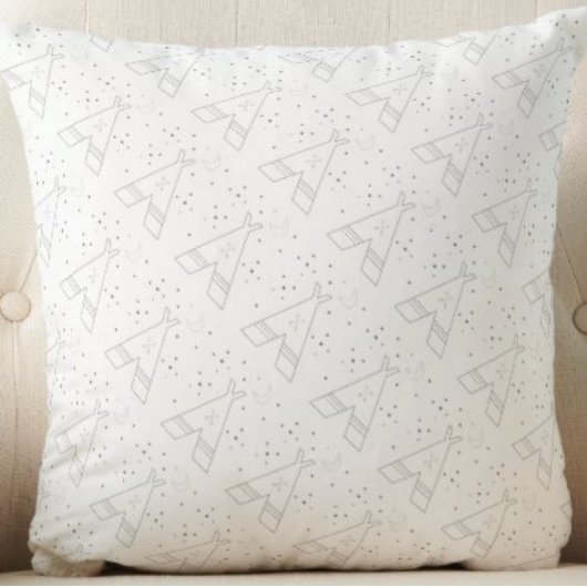 Tribal Tepee Muster Design Pillow Kissen
