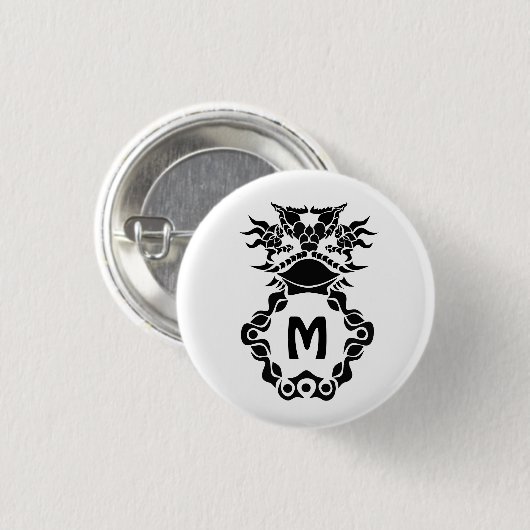 Tribal Texas Horned Lizard Toad Pride Button (Vorne & Hinten)