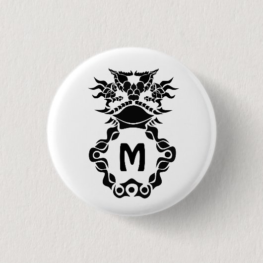 Tribal Texas Horned Lizard Toad Pride Button (Vorderseite)