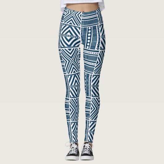 Tribal Textile Muster Leggings (Vorderseite)