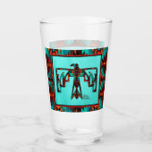 Tribal Thunderbird Glass Cup Glas (Vorderseite)