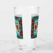 Tribal Thunderbird Glass Cup Glas (Links)
