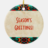 Tribal Thunderbird Keramik Ornament (Hinten)