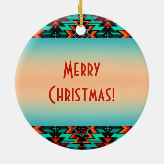 Tribal Thunderbird Keramik Ornament (Hinten)