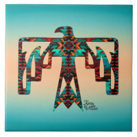 Tribal Thunderbird Keramik Tile