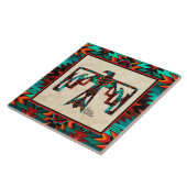 Tribal Thunderbird Keramik Tile Fliese (Seite)