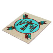 Tribal Thunderbird Keramik Tile Fliese (Seite)