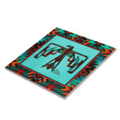 Tribal Thunderbird Keramik Tile Fliese (Seite)