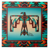 Tribal Thunderbird Keramik Tile Fliese (Vorderseite)
