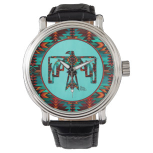 Tribal Thunderbird Kokopelli Watch Armbanduhr