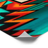 Tribal Thunderbird Poster (Ecke)