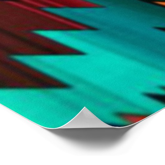 Tribal Thunderbird Poster (Ecke)