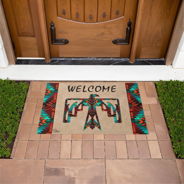 Tribal Thunderbird Welcome Doormat Fußmatte (Außenbereich)