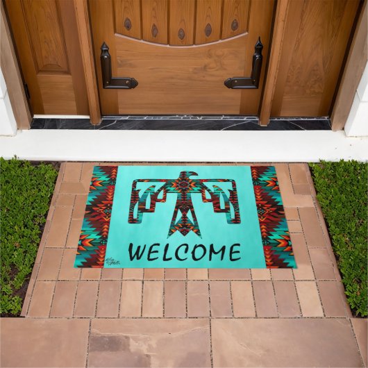 Tribal Thunderbird Welcome Doormat Fußmatte (Außenbereich)