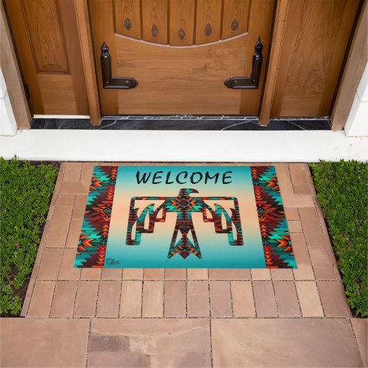 Tribal Thunderbird Welcome Doormat Fußmatte (Außenbereich)