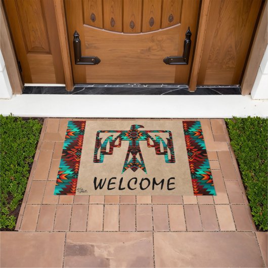 Tribal Thunderbird Welcome Doormat Fußmatte (Außenbereich)