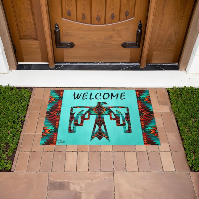 Tribal Thunderbird Welcome Doormat Fußmatte (Außenbereich)