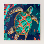 Tribal Tide Turtle Puzzle (Horizontal)