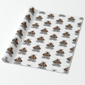 Tribal Tiger Moth Monogram Geschenkpapier (Ungerollt)