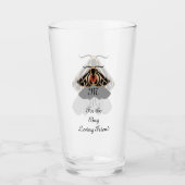 Tribal Tiger Moth Monogram Glas (Vorderseite)