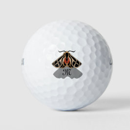 Tribal Tiger Moth Monogram Golfball