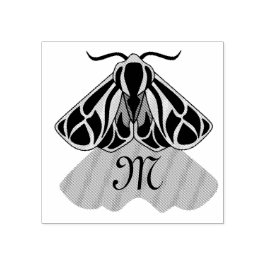 Tribal Tiger Moth Monogram Gummistempel