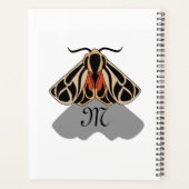 Tribal Tiger Moth Monogram Planer (Rückseite)