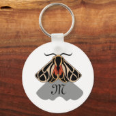 Tribal Tiger Moth Monogram Schlüsselanhänger (Vorderseite)