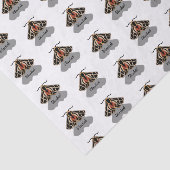 Tribal Tiger Moth Monogram Seidenpapier (Ausschnitt)
