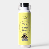 Tribal Tiger Moth Monogram Trinkflasche (Vorne)