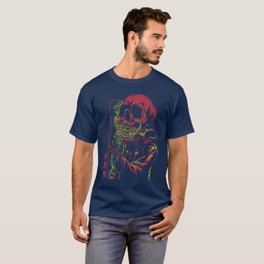 Tribal Tinte: Amerikanische Ureinwohner-Linie Tatt T-Shirt (Vorne ganz)