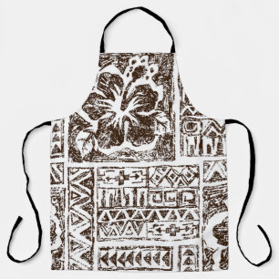 Tribal tropical art pattern of indigenous Hawaiian Schürze