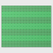 Tribal Tropical Wavy Green Lines Geometrie Art Geschenkpapier (Flach)