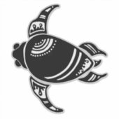 Tribal Turtle Aufkleber (Vorderseite)