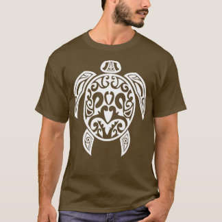 Tribal Turtle Design T-Shirt