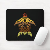 Tribal Turtle Erntedank Day Cool Polynesien Fallen Mousepad (Mit Mouse)